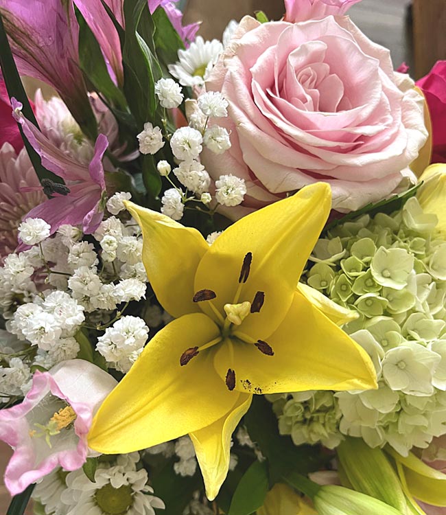 Bouquet of Flowers With Pollen That May Create Allergies in Some People